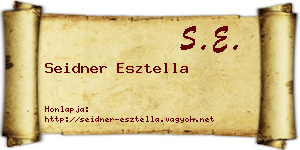Seidner Esztella névjegykártya